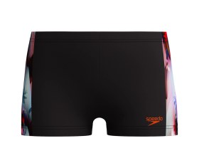 Resim Speedo Aquashort Erkek Çocuk Yüzücü Mayosu Siyah 