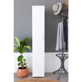 Resim Kzy 6 Bölmeli Tek Kapaklı Çok Amaçlı Dolap - Beyaz 