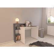 Resim Bicabin Bicabin Casablanca Raflı Çalışma Masası (Beyaz) Beyaz - Antrasit 