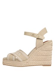 Resim Tommy Hilfiger Tommy Hilfiger Bej Kadın Bej Kadın Dolgu Topuk Ayakkabı FW0FW08668 Dolgu Topuk Ayakk 