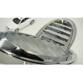 Resim Arazi Off Road Binek Araç Ön Kaput Gümüş Krom Air Flow Rüzgarlık 