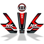 Resim 250 Nk 2023 Uyumlu Deeb Model X Tank Pad Set Kırmızı 