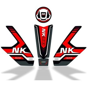 Resim 250 Nk 2023 Uyumlu Deeb Model X Tank Pad Set Kırmızı 