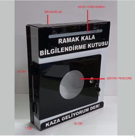 Resim Siyah Pleksi A-4 Ramak Kala Kutusu 