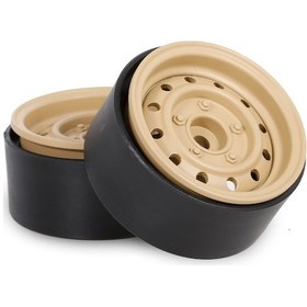 Resim Geekyou 1/10 Rc Tırmanma Aracı İçin 1.9 İnç Metal Jant - 12 Delikli, Altın Renk, 2'li Set 