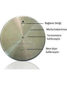 Resim Freedom Books TH600B Termometre Nem Ölçer Higrometre, Siyah 