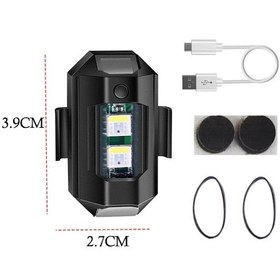 Resim Rgb Drone Bisiklet Uçak Motosiklet Otomotiv Mini Çakar Led Lamba 