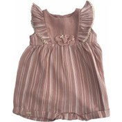 Resim Babydoll Tulum Gül-6895 Gülkurusu 