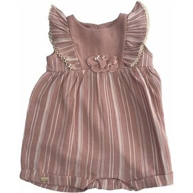 Resim Babydoll Tulum Gül-6895 Gülkurusu 