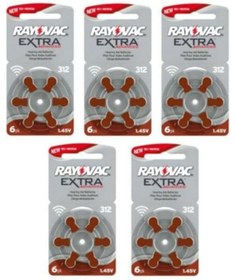 Resim Rayovac Extra Advanced 312 Numara İşitme Cihazı Pili 6 x 5'li 