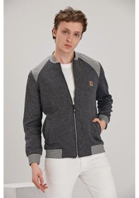 Resim Alexander Gardi Alexandergardı Erkek Bomber Ceket (E22-73900)(543869600) Gri Melanj 