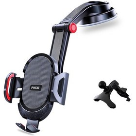 Resim Force Ch67 Tripot Özellikli 360 Dönebilen Ve Uzatıalbilen Araç Içi Telefon Tutucu - Siyah- Tek Ebat 