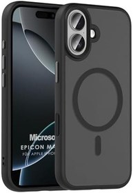 Resim Microsonic Apple iPhone 17 için Kılıf Epicon MagSafe Siyah [iPhone 17 ile Uyumlu Kılıf - Siyah] 