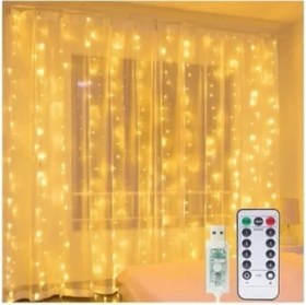 Resim 8 Fonksiyonlu Peri Perde Led Uzaktan Kumandalı Günışığı Perde Peri Led (3 mt x 3 mt) 