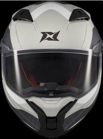 Resim Axxis Fenix Ork Motosiklet Kaskı Beyaz - Gri 