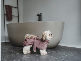 Resim Riga Köpek Bornozu - Gri / 40 