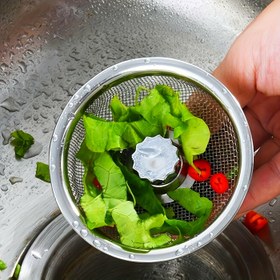 Resim 1 Adet Paslanmaz Çelik Mutfak Lavabo Süzgeci - Tıkanma Önleyici Çift Izgara Tasarımı (8.13cm & 5.33cm), Etkili Tahliye için İdeal, Banyolar ve Tuvaletler ile Giyinme Masaları İçin, Mutfak Lavabosu Süzgeçleri 