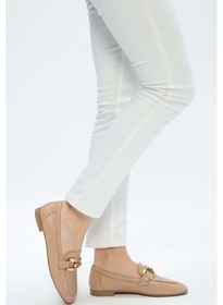 Resim Tamer Tanca Kadın Hakiki Deri Vizon Loafer Ayakkabı 961 58 Bn Ayk Y23 Vızon Dr Vizon 