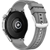Resim Huawei Watch 3 / 3 Pro Kordon Lansman Kumaş Dikişli Silikon 102 