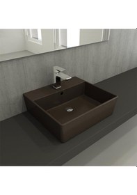 Resim Bocchi Milano Lavabo 50 CM Mat Kahverengi 1216-025-0126 