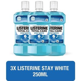 Resim Listerine Stay White Ağız Bakım Suyu 3 x 250 ML 