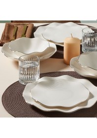 Resim Güral Nesrin 26 Parça 6 Kişilik Yemek Takımı Altın 