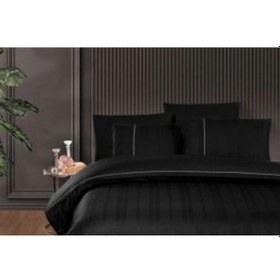 Resim First Choice Deluxe Double Dark Ranforce Çk Nevresim Gala Black 