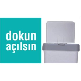 Resim LarinHome Dokunmatik Kirli Çamaşır Sepeti Mt08 