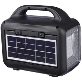 Resim JUNGLEE MİKROFONLU BLUETOOTH HOPARLÖR GÜNEŞ ENERJİLİ KAMP LAMBASI POWERBANK FM-SD KART-USB GİRİŞLİ ŞARJLI 