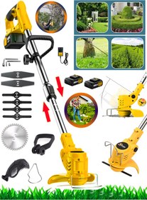 Resim Wacker Germany WRT Seri 3800 VF 20 AH 2 Akülü Çim Çalı Ot Biçme Tırpanı Teleskopik Uzatmalı 