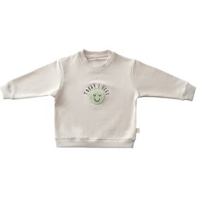 Resim Duygular Bej Çocuk Sweatshirt 