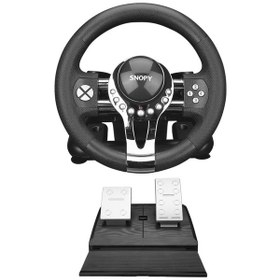Resim Snopy V5h Pro, Xbox One S/ps4/ps3/pc/swıtch, Direksiyon, Pedal, Vites, Titreşimli, Metalik Pro, Gaming Oyuncu Direksiyonu 