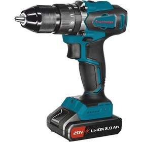 Resim Catpower CAT4111 20V 2.0 Ah Kömürsüz Li-ion Çift Akülü Darbeli Vidalama 