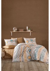 Resim Clasy Ranforce Nevresim Takımı Çift Kişilik Arnetti V1 Bej 