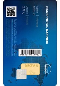 Resim Nadirgold 2 5 Gr Külçe Altın 