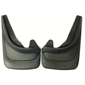 Resim Topshop1 Siyah 2 Parça Sedan Suv Çamurlukları Ön Arka Açık Ses Sistemi Çamurluk Koruyucu 