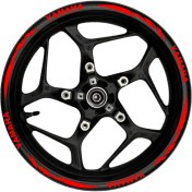 Resim Yamaha Kırmızı Yazılı Kırmızı Pençe Şeritli 