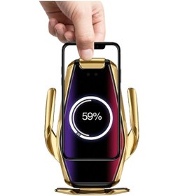 Resim Vexor Otomatik Açılan Araç Telefon Tutucu Kablosuz Şarj Ve Tek Elle Kullanım Renk 