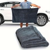 Resim Premium Mikrofiber Araba Havlusu - Çift Twill Tasarım, İz Bırakmayan Hızlı Kuruyan, Arabalar, Kamyonlar, Tekne ve Su Araçları İçin Uygun, Yüksek Performanslı Temizleme Bezi|Güzel Araba Aksesuarı|Dokuma Dokusu 