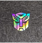 Resim Autobotlar Lazer-14x14 Cm-araba Çıkartmaları Transformers Autobotlar Decepticon'lar Yansıtıcı Dekorasyon Yakıt Deposu K 