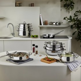 Resim Karaca New Akara İndüksiyon Tabanlı Çelik Karnıyarık Tencere 30 cm 
