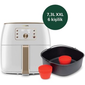 Resim Philips Airfryer Xxl Hd9870/20 Smart Sensing Star White Aksesuar 