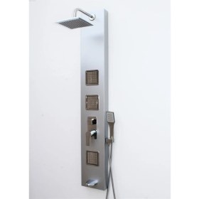 Resim SAM Nil Silver, Gri-Silver Duş Paneli, Hareketli Masajlı Duş, Silver Dikey Duş 