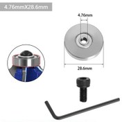 Resim Teltree Üst Açıs Makas Açıs Uç Parçası, 4.76x28.6 Mm Pimli Rulman, Dayanıklı Malzeme, Hassas Kesim, Kolay Kurulum, Çeşitli Torna Uyumlu 1 Adet 