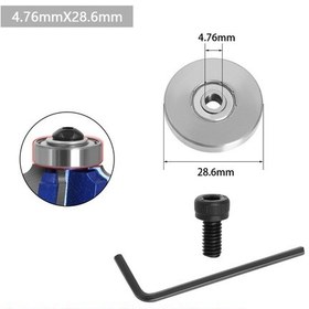 Resim Teltree Üst Açıs Makas Açıs Uç Parçası, 4.76x28.6 Mm Pimli Rulman, Dayanıklı Malzeme, Hassas Kesim, Kolay Kurulum, Çeşitli Torna Uyumlu 1 Adet 