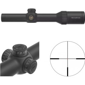 Resim Vector Optics Continental X8 1-8X24 Sfp Ed Fiber Hunting Scope Tüfek Dürbünü 