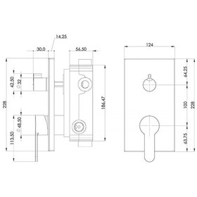 Resim Teska Ciera Üç Yönlü Ppr-C Gövdeli Ankastre Cam Set Siyah 
