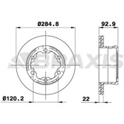 Resim FREN DISKI ARKA (CIFT TEKER) SPRINTER 901 902 903 904 96>06 LT 28 35 46 96>06 