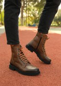 Resim Riccon Taba Erkek Fermuarlı Postal Bot 0012726 