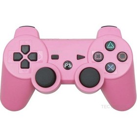 Resim Ps3 Joystick Konsol Denetleyicisi İçin Pembe-kablosuz Gamepad Usb Pc Denetleyicisi İçin Ps3 Joypad Aksesuarı 
